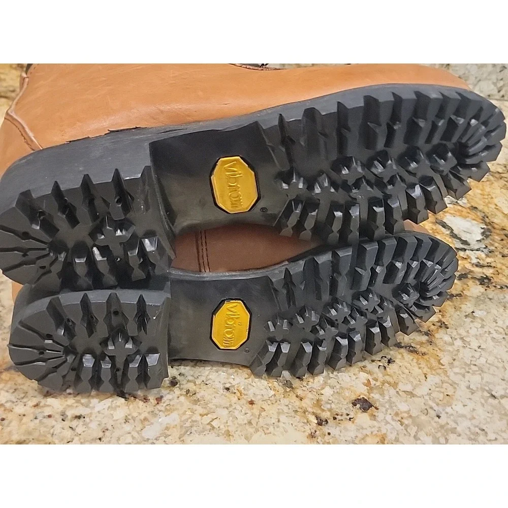Vintage Dexter Hiking Boots Leather Backpacking Boots W/Vibram Sole, Men's 6.5